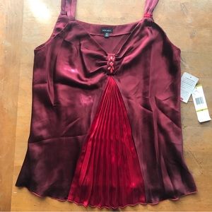 NWT Nine West Baby Doll Chemise Lingerie Ruby Red Treasure Hunt Size 14